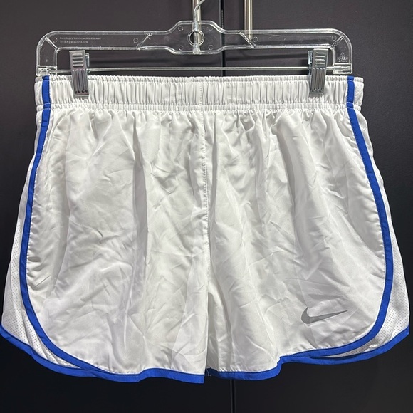 Nike Dri-Fit running shorts,panty lined,elastic drawstring waist,mesh side panel - Picture 1 of 8